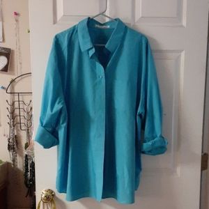 Turquoise dress shirt